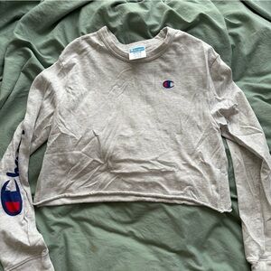 Champion long sleeve crop top